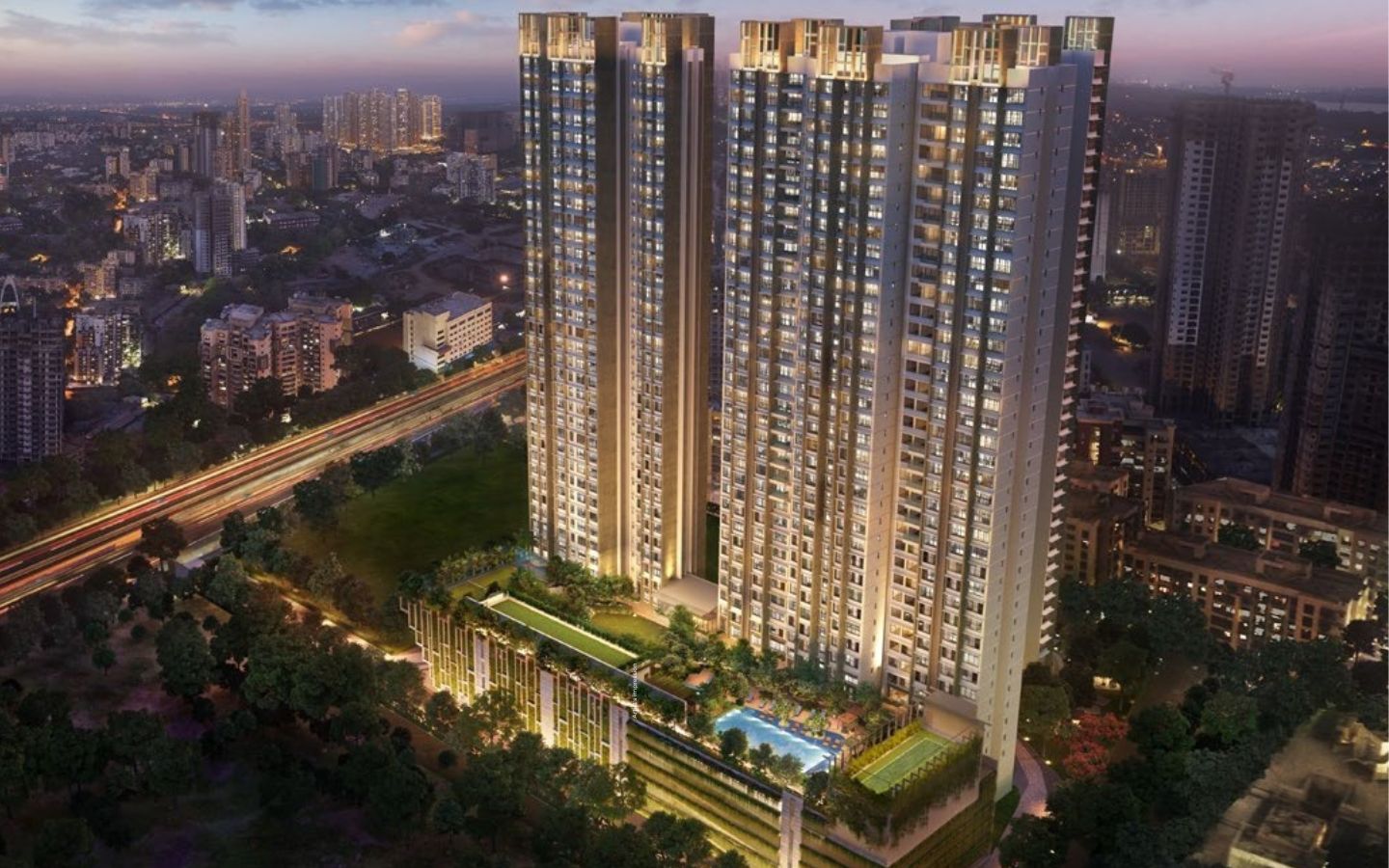 Elevation Kalpataru Elitus Tower A | Mulund West