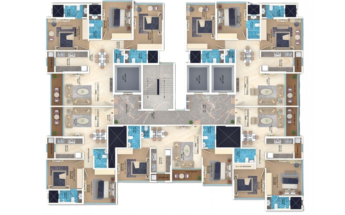 floor plan 2BHK The Limited Edition Mulund West