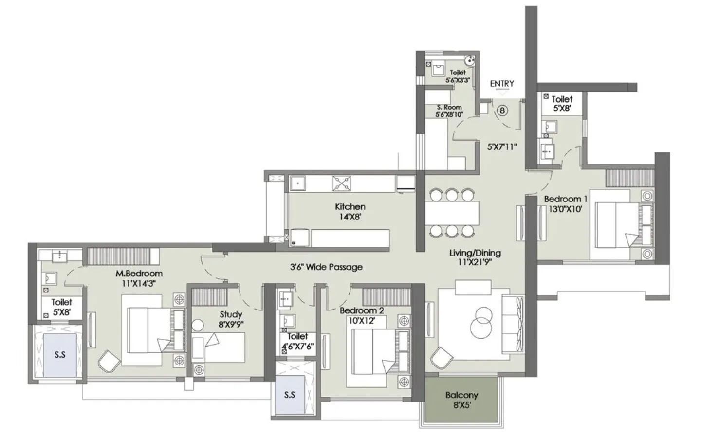 Unit Plan 4 L&T Rejuve 360 Mulund West