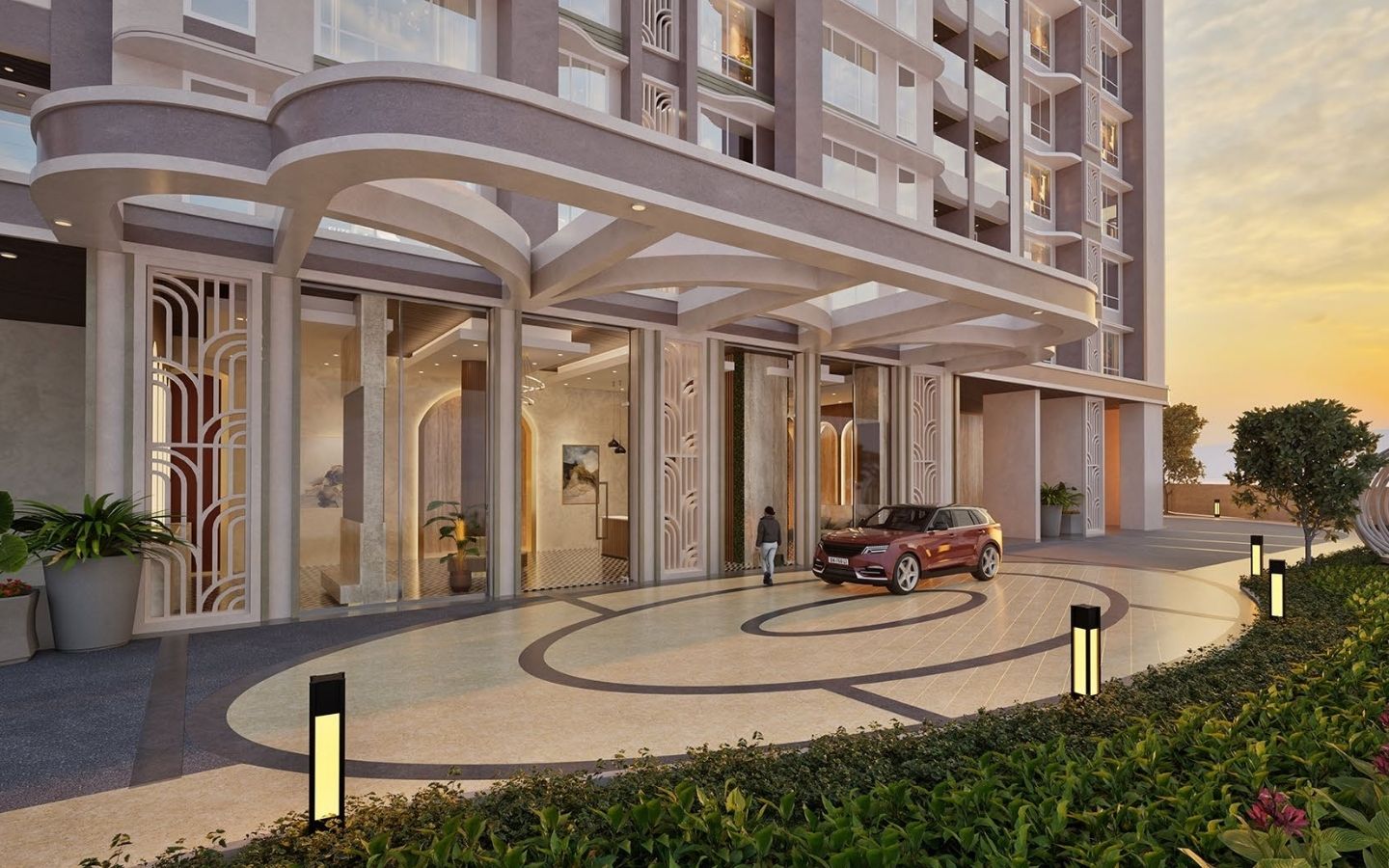 Lobby Area 3BHK Ashar Merac JoyD1 Thane