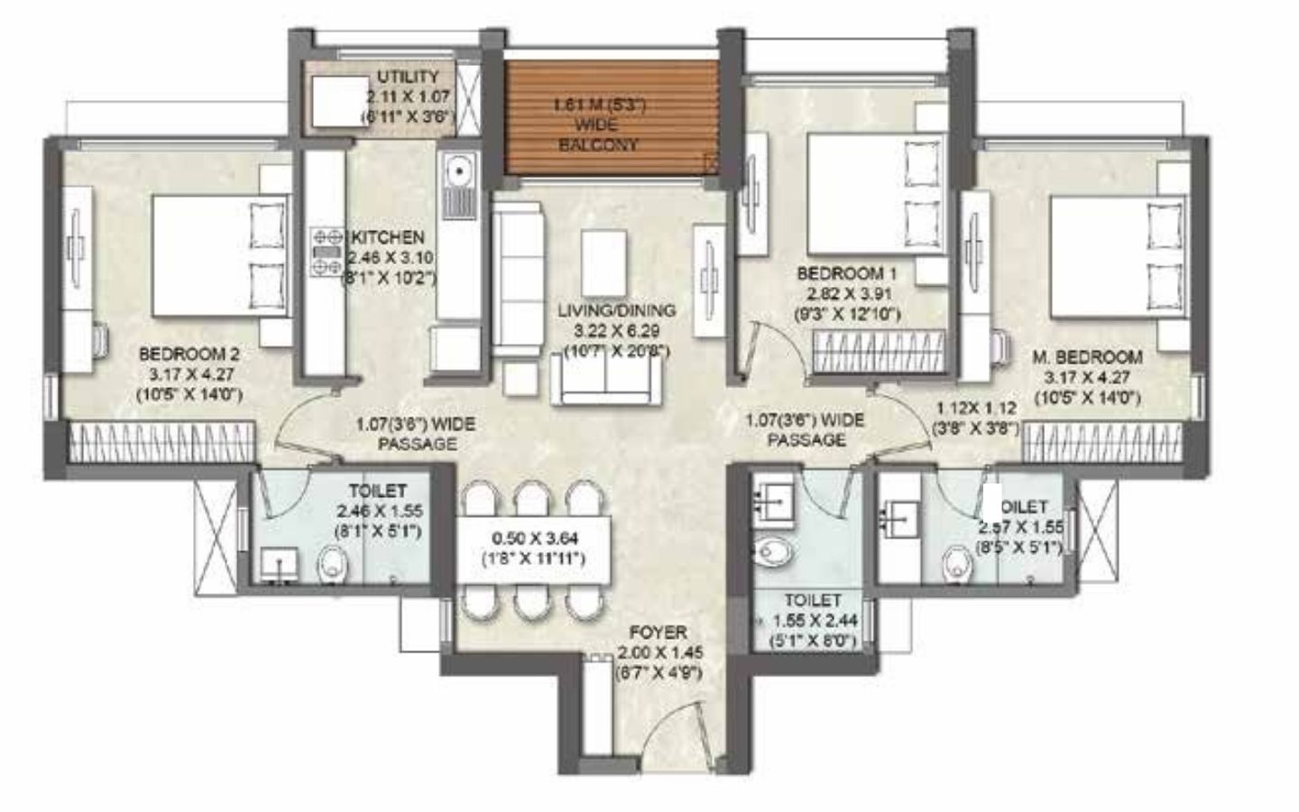 Unit Plan Kalpataru Elitus Mulund West