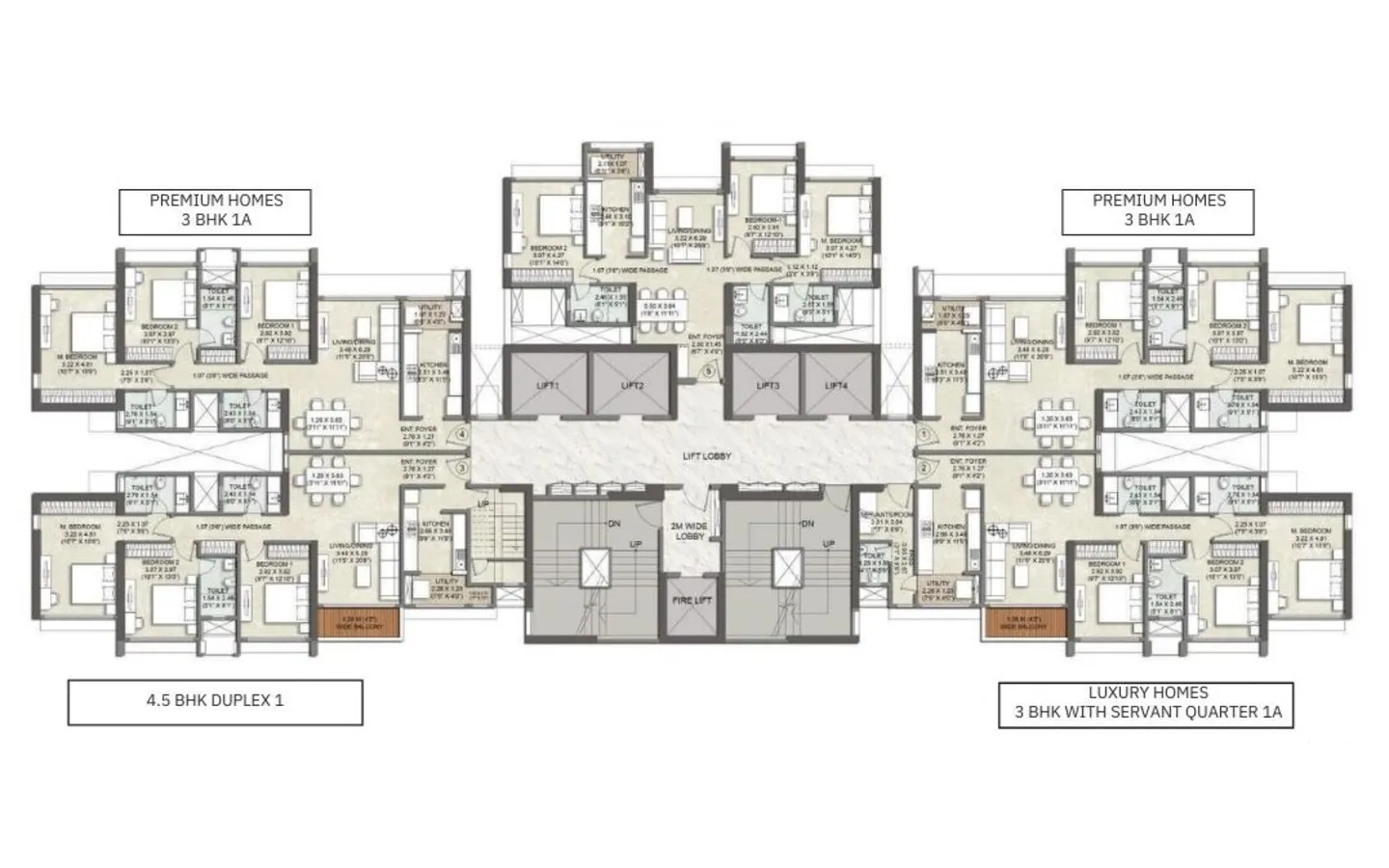 Floor Plan Duplex Kalpataru Elitus Mulund West