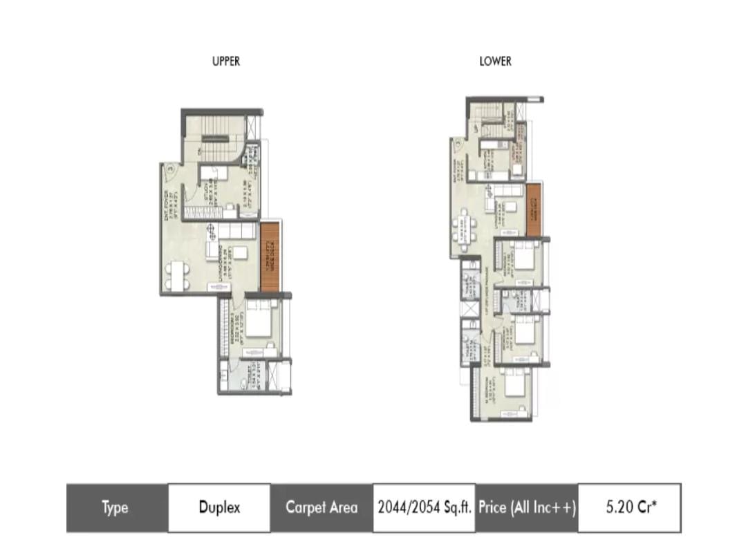 floor plan 5BHK Tower B Kalpataru Elitus Mulund West