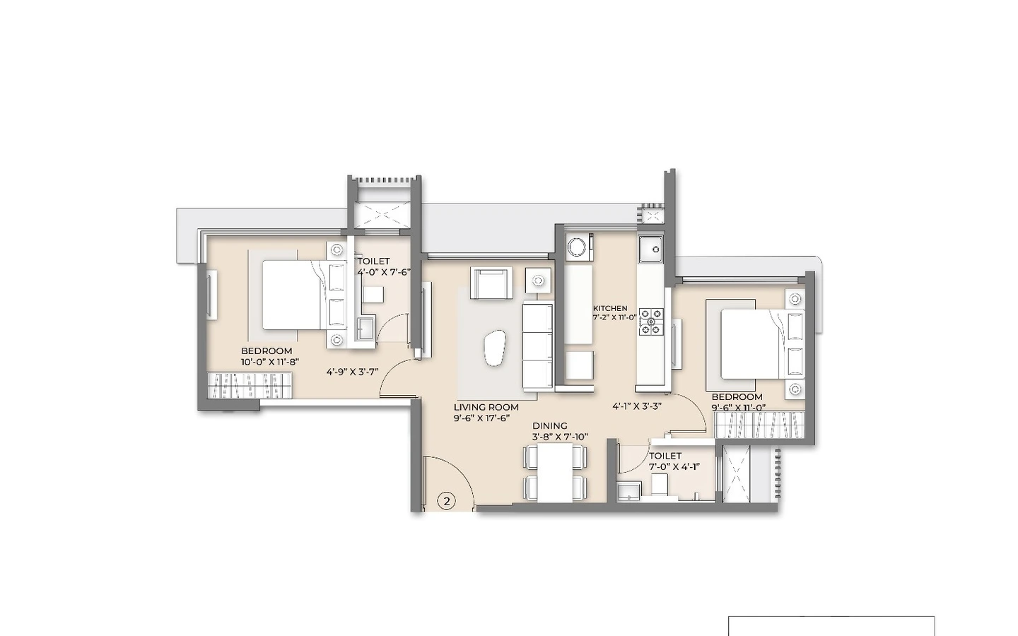 Unit Plan Eider Arkade Nest Mulund West