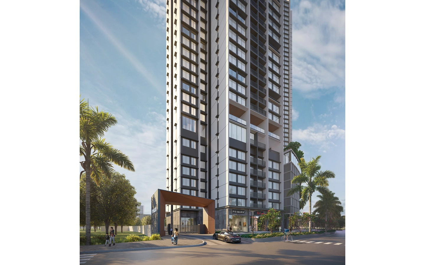 Elevation plan of Primera TowerA Kalpataru Parkcity