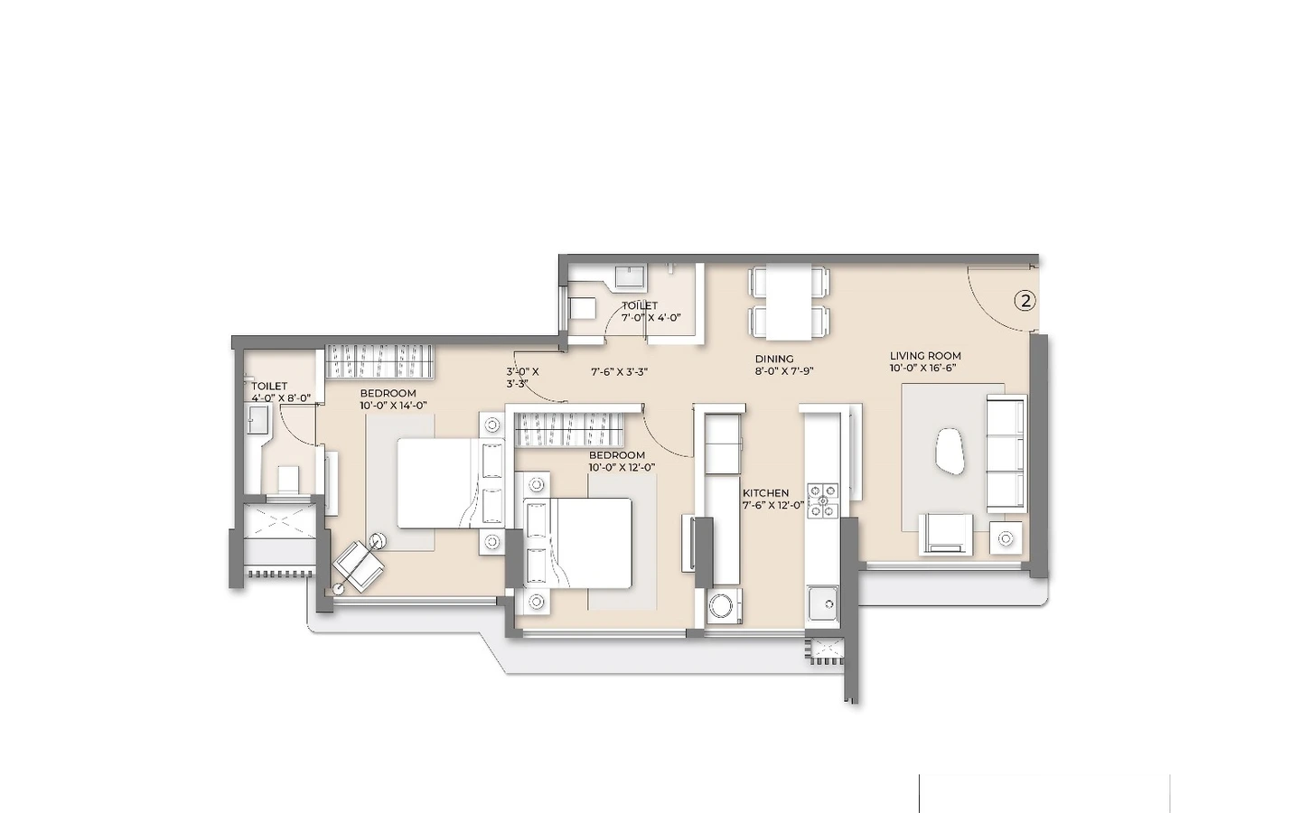 Unit Plan Flamingo Arkade Nest Mulund West