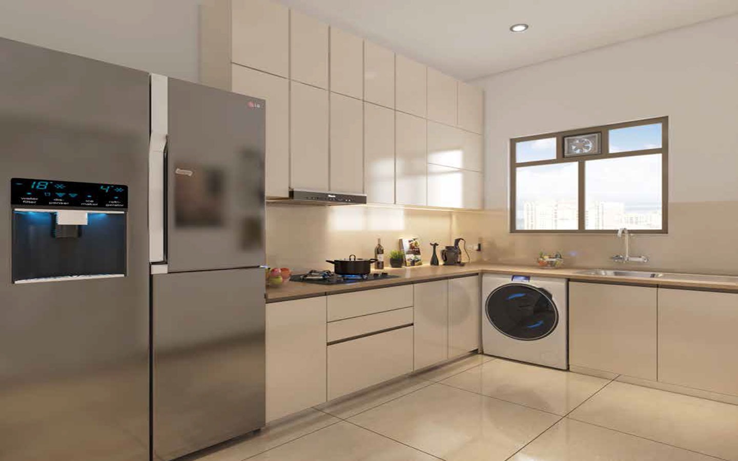 Kitchen 2BHK Delanna Hiranandani Estate