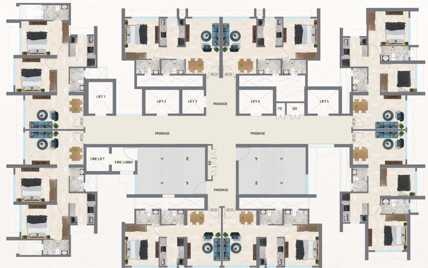 Floor Plan Sugee Greendale Estate Mulund West