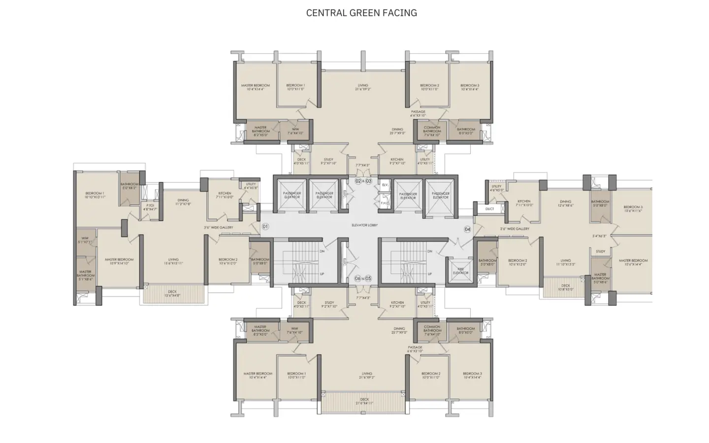 Master Plan 2BHK Narang Privado TowerB Thane