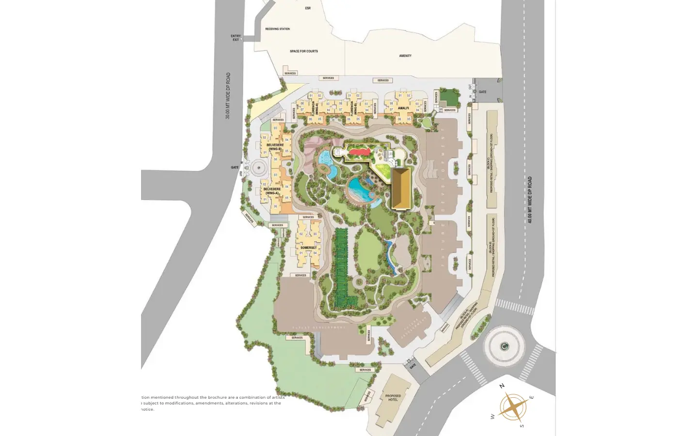 Site Plan 2BHK Florencia Westgate Hiranandani Estate Thane West