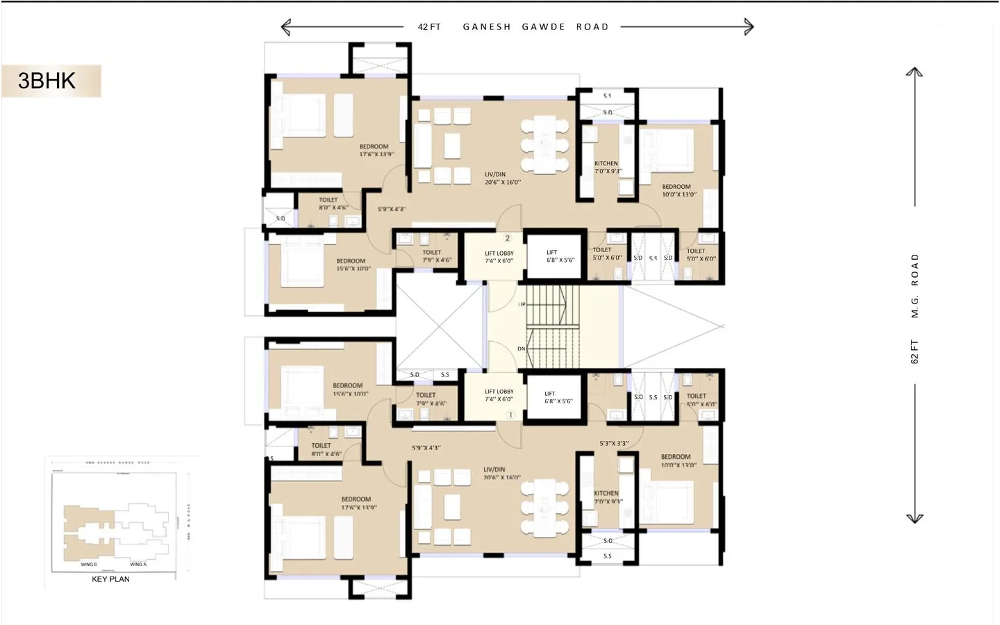 Floor Plan 2BHK Pinal Pramukh Krupa Mulund west