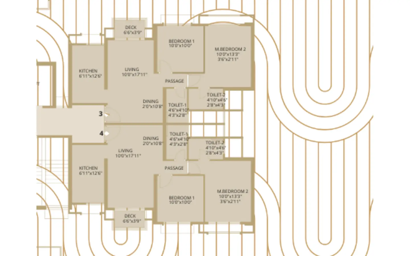 Floor Plan 2BHK Florencia Westgate Hiranandani Estate Thane West