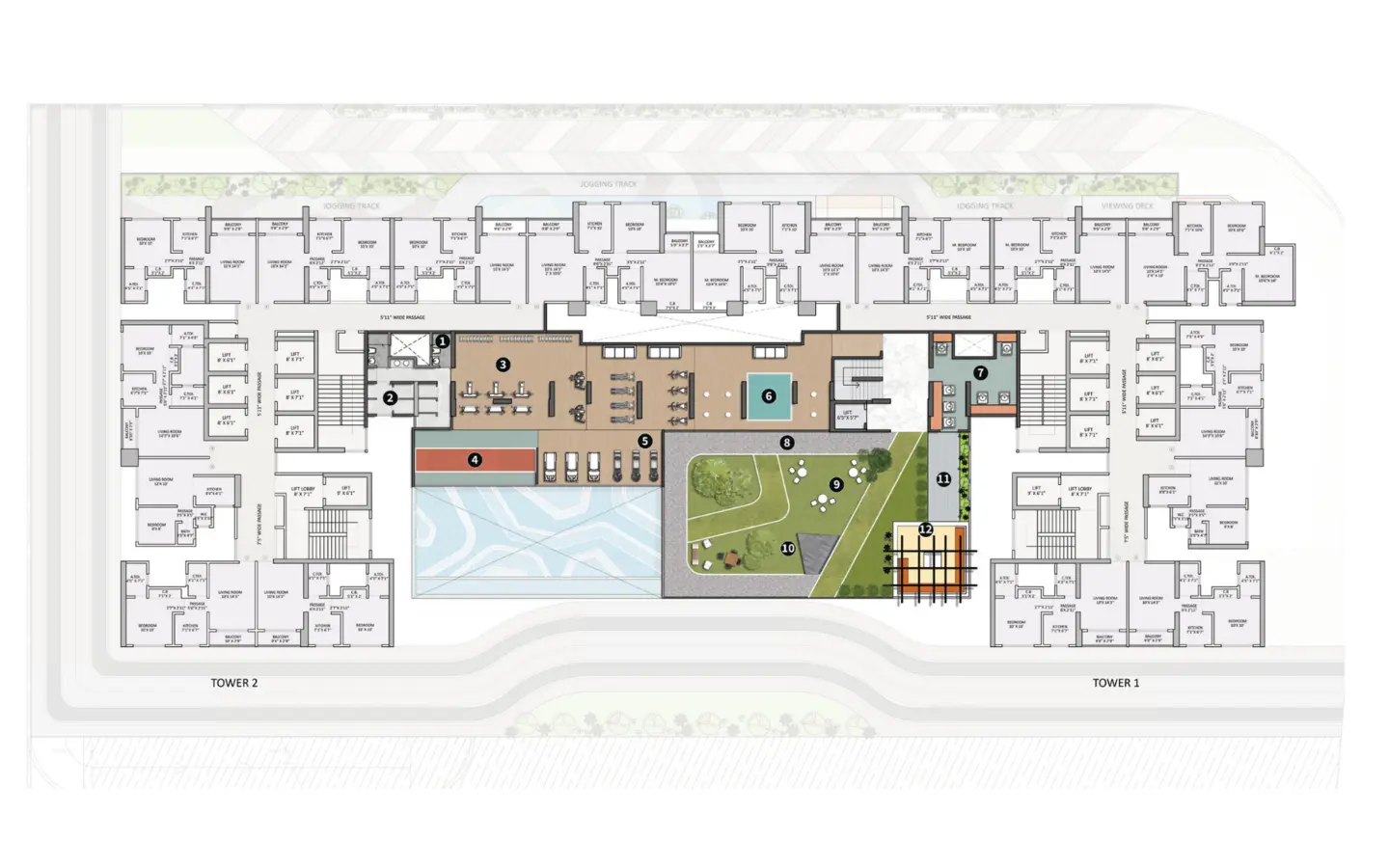 2BHK Master Plan Ashar Pulse Thane West