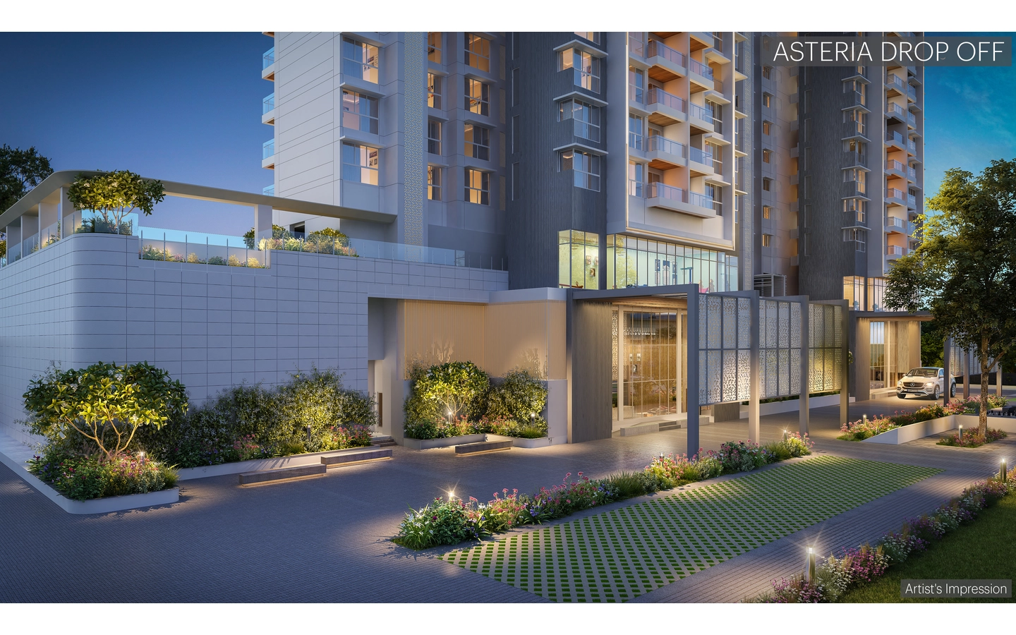 Drop view Asteria by Courtyard TowerA Thane