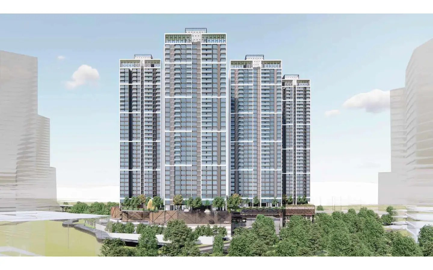 Back View 3BHK Adani Triumph Tower4 Kanjurmarg West