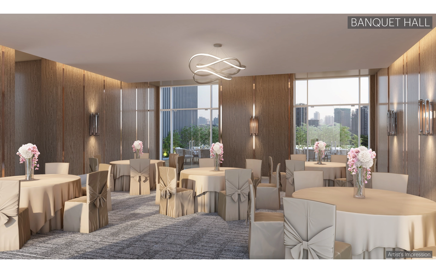 Banquet Hall Asteria by Courtyard TowerA Thane