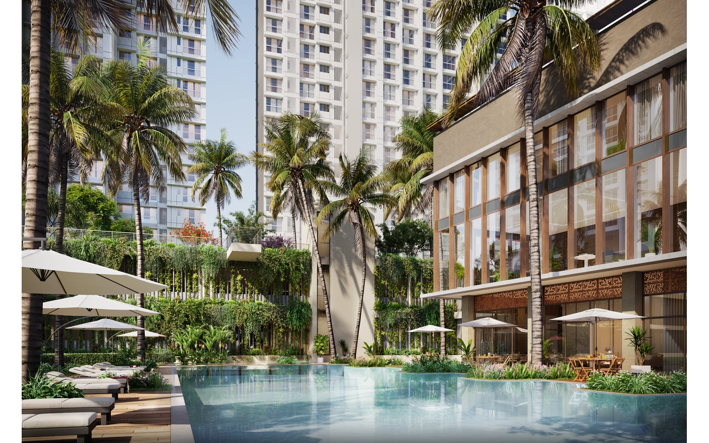 Clubhouse pool 4BHK Narang Privado TowerB Thane