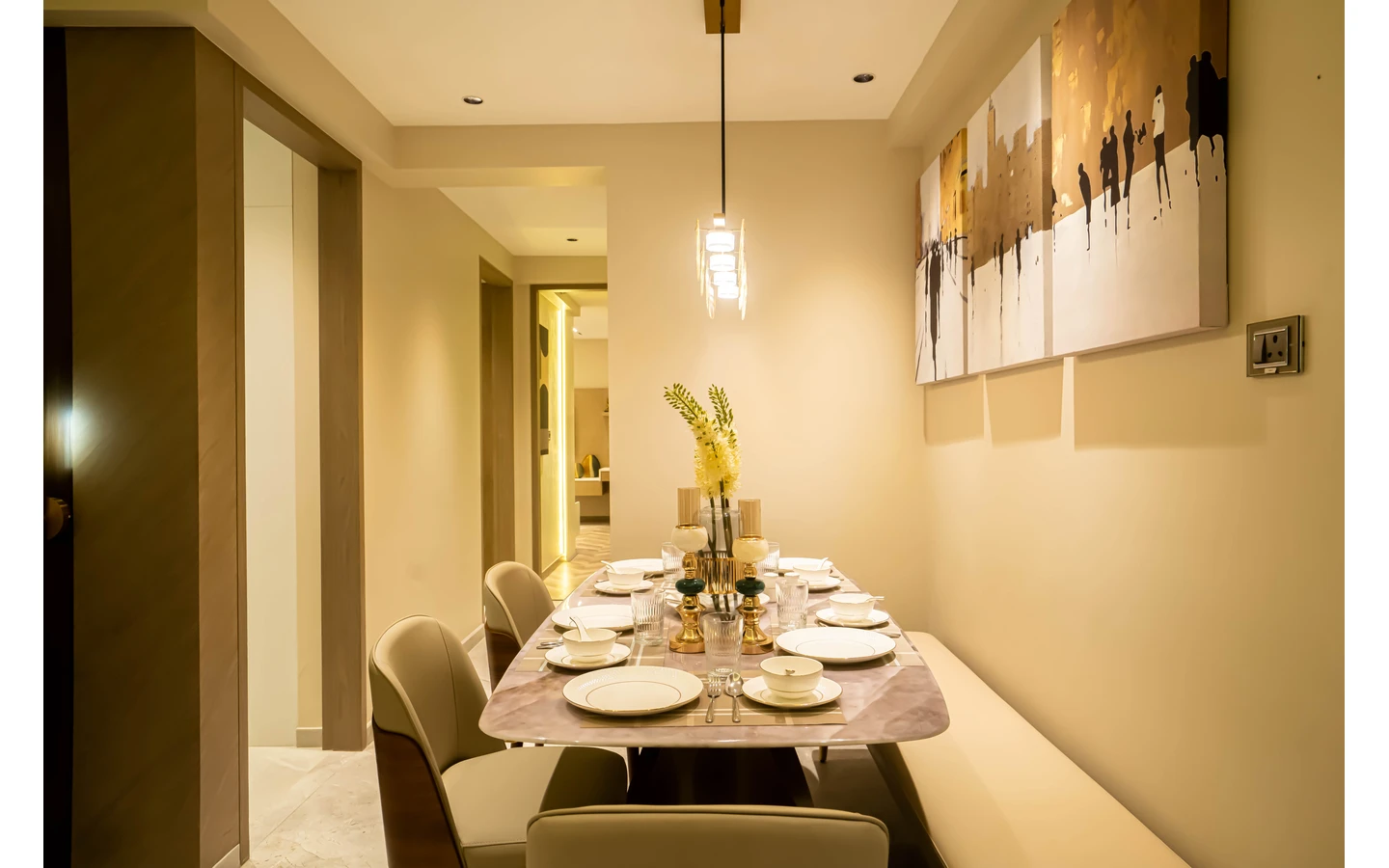 Dining area Adani The Views TowerD Ghatkopar East