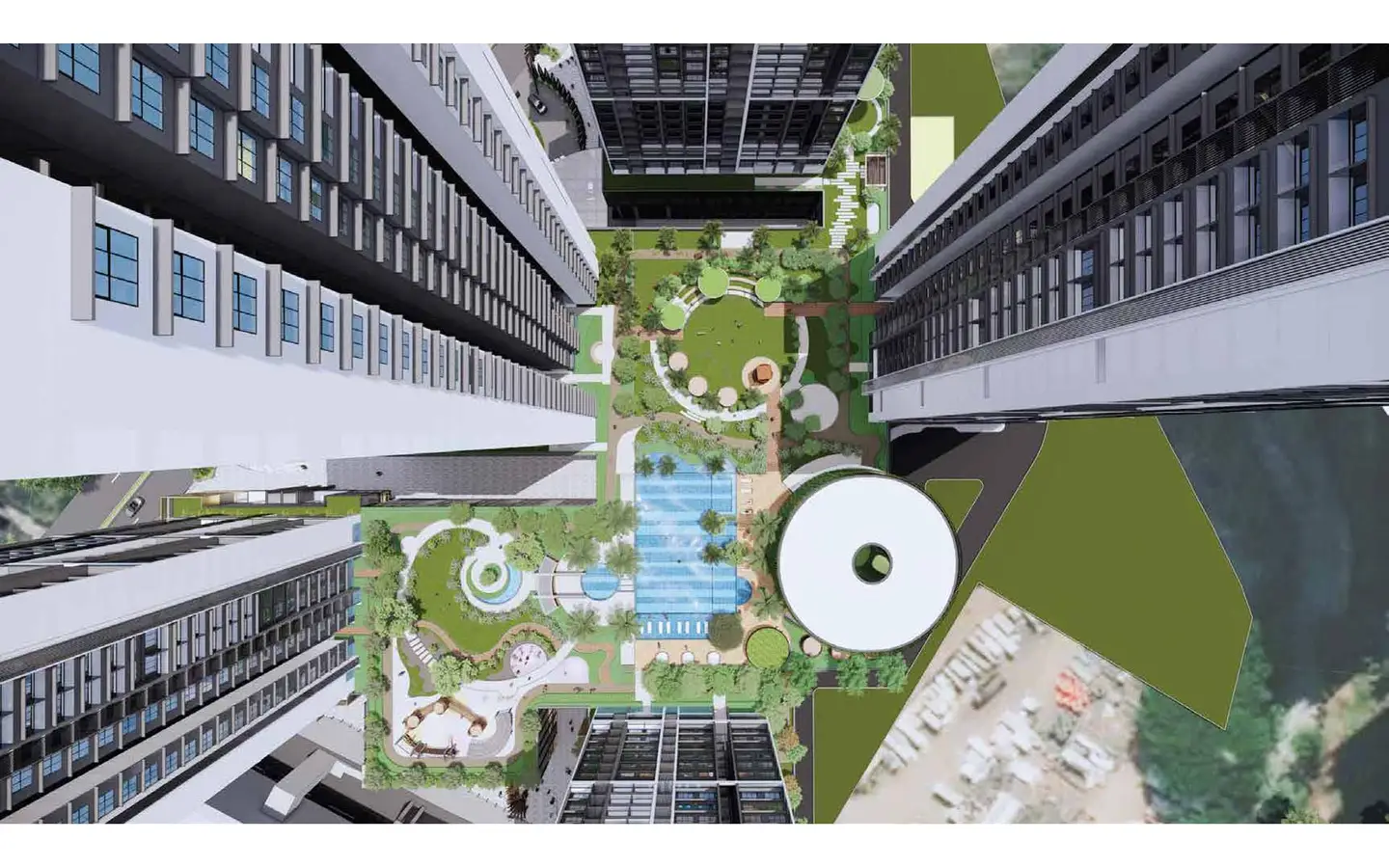 Garden Area Sky View 1BHK Adani Triumph Kanjurmarg West