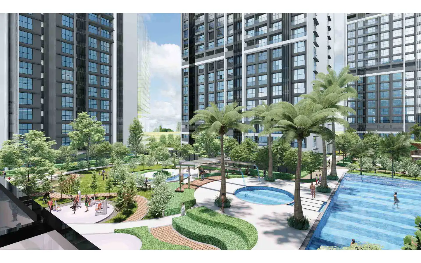 Garden Area 2BHK Adani Triumph Tower1 Kanjurmarg West