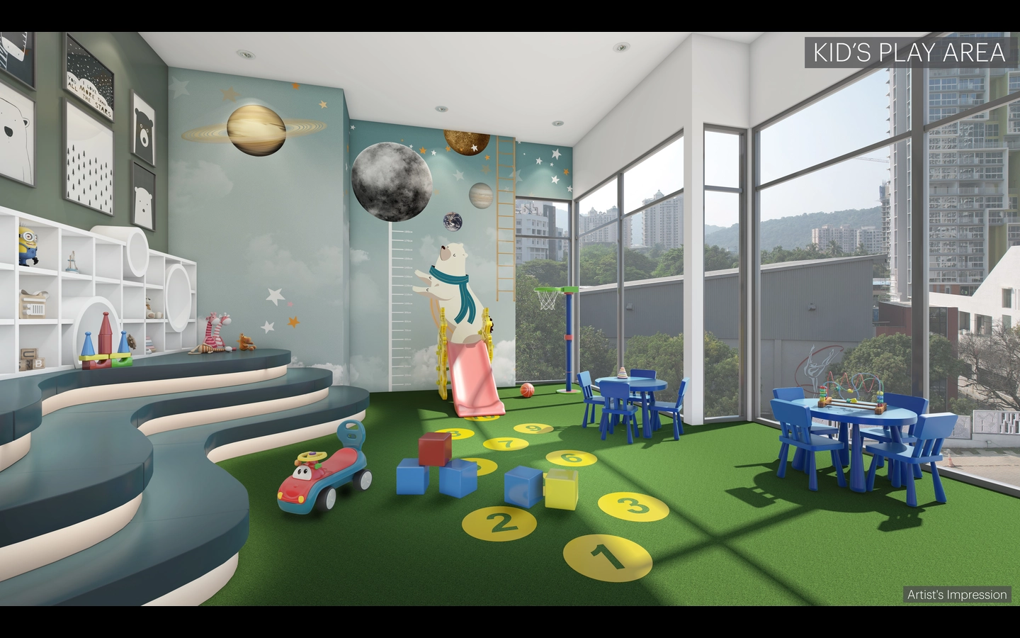 Kid_s Play Area Asteria by Courtyard TowerA Thane