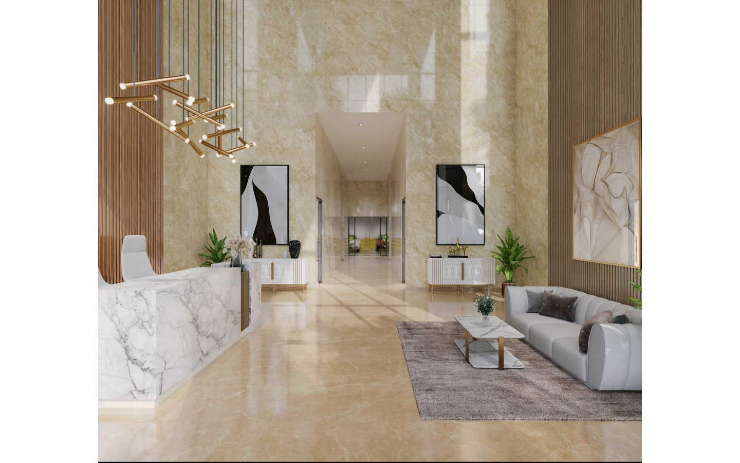 Lobby 4BHK Narang Privado TowerB Thane