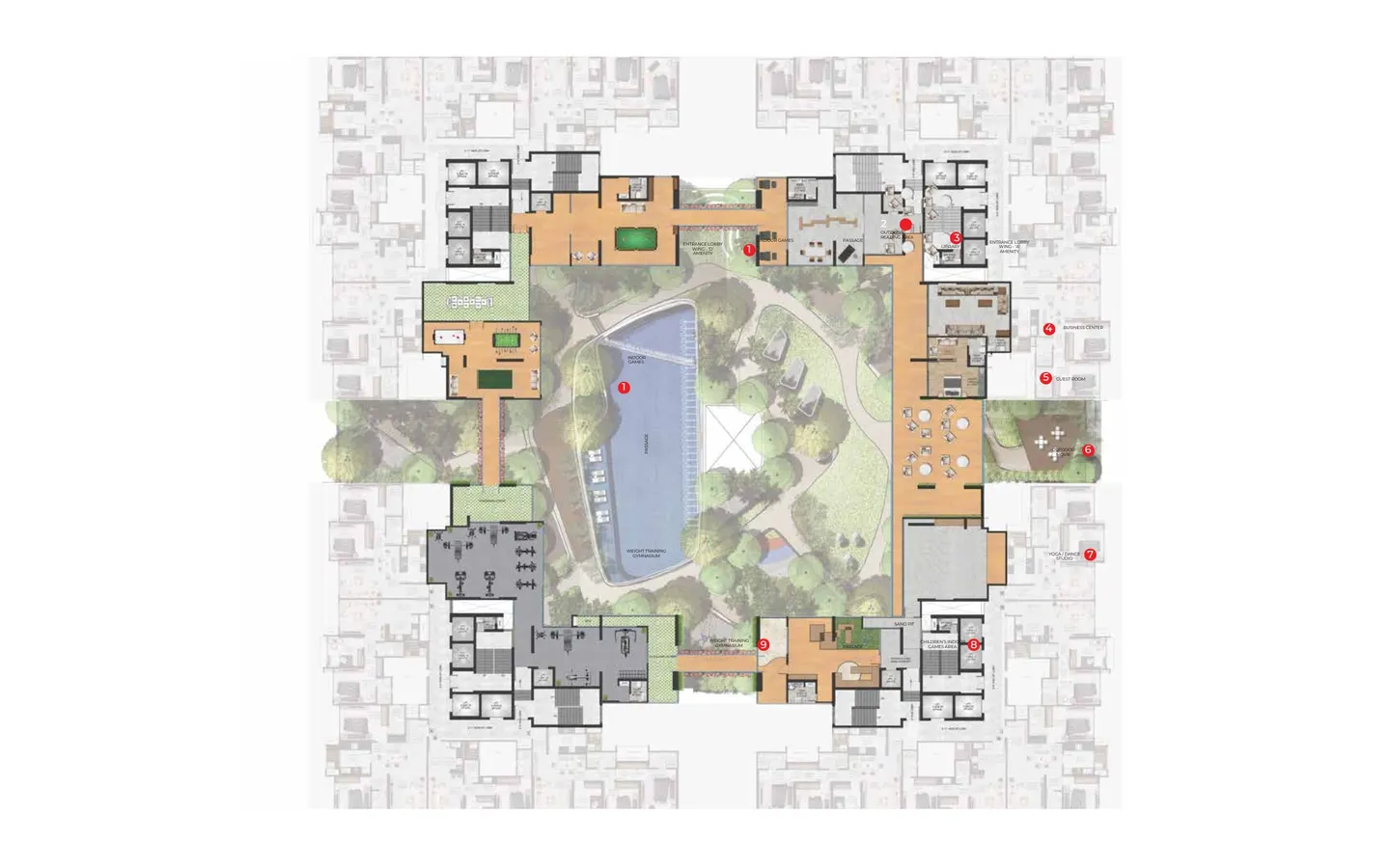 Podium Plan Adani The Views TowerA Ghatkopar East