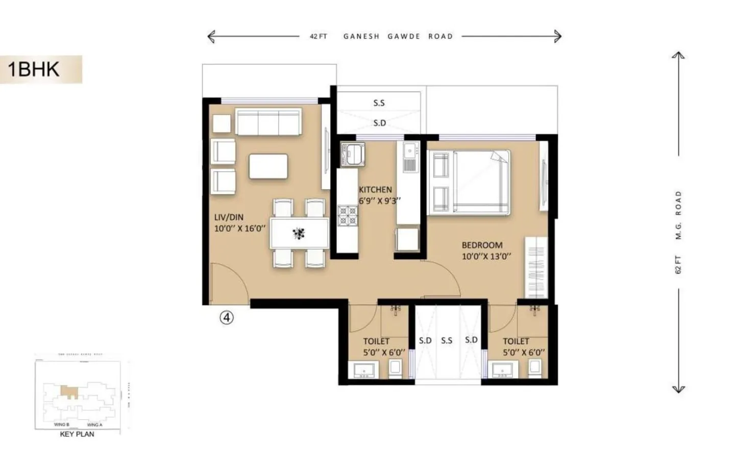 1bhk Unit Plan 1BHK Pinal Pramukh Krupa Mulund West