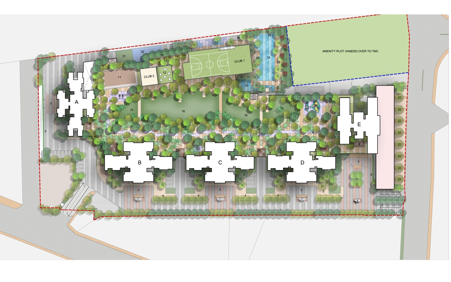 SITE PLAN 4BHK Narang Privado TowerB Thane