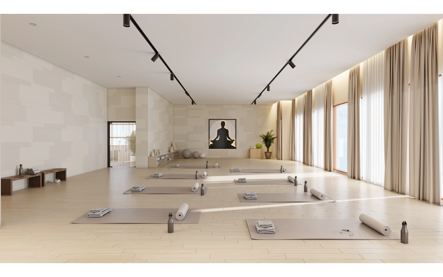 Yoga Room 3BHK Narang Privado TowerB Thane