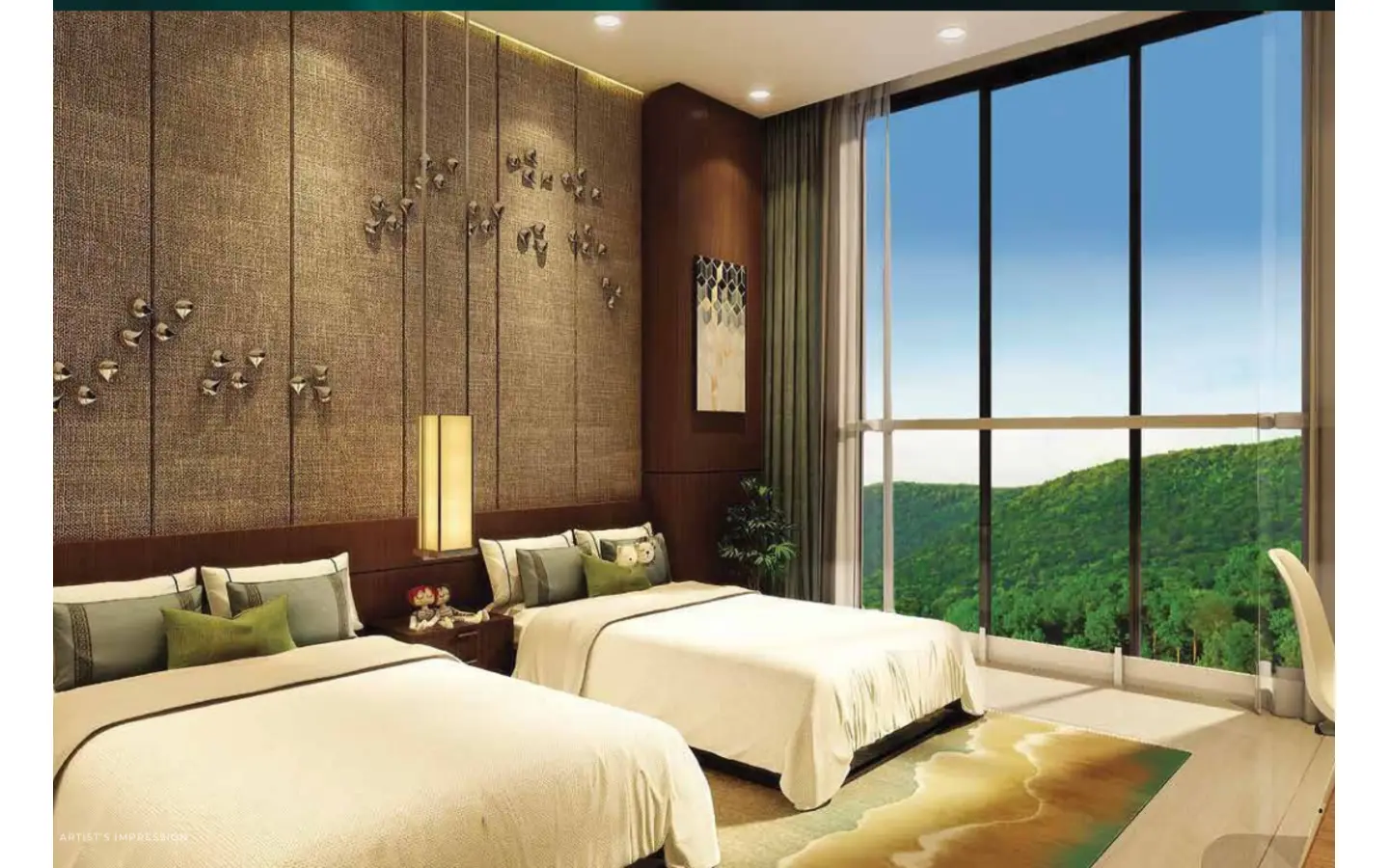 Bedroom 4BHK Cedar Runwal Sanctuary Mulund