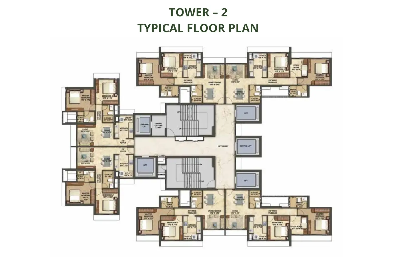 Master plan Cedar Runwal Sanctuary Mulund