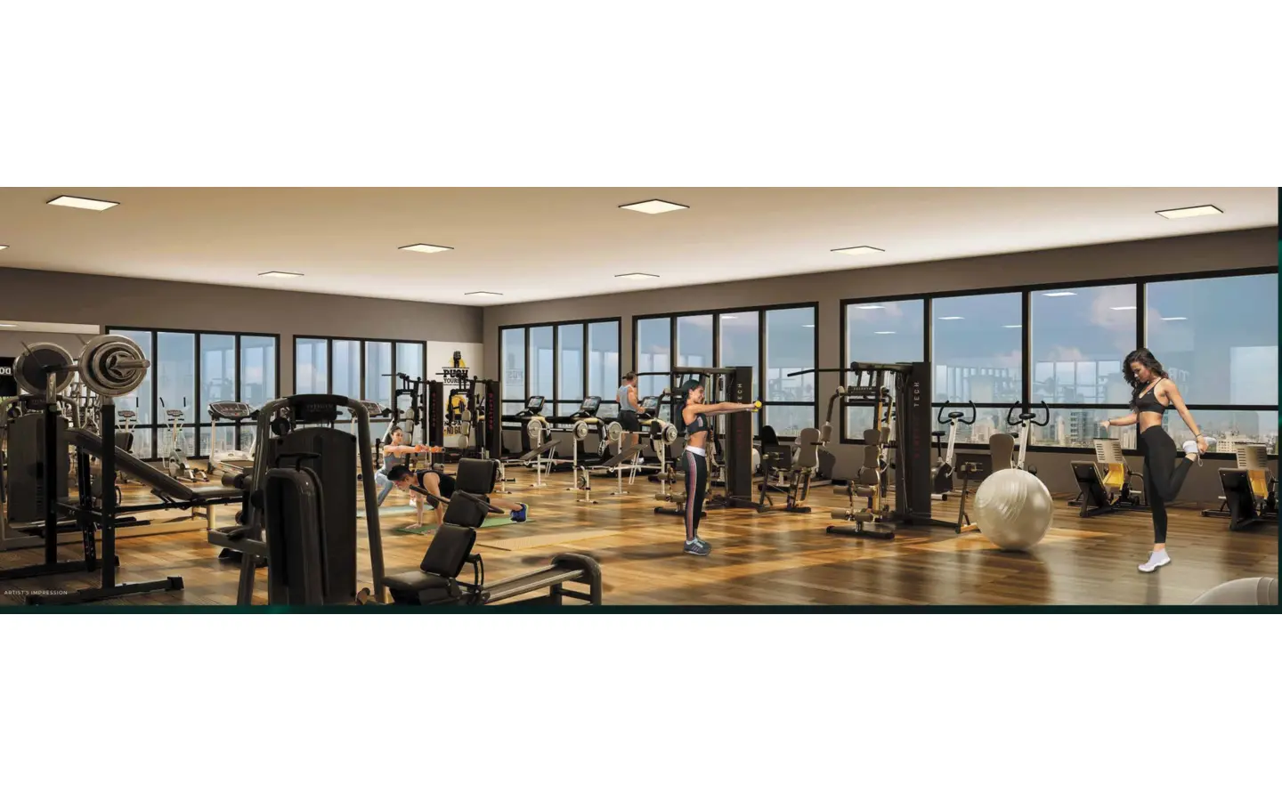 Gym 3BHK Runwal Sanctuary Mulund West