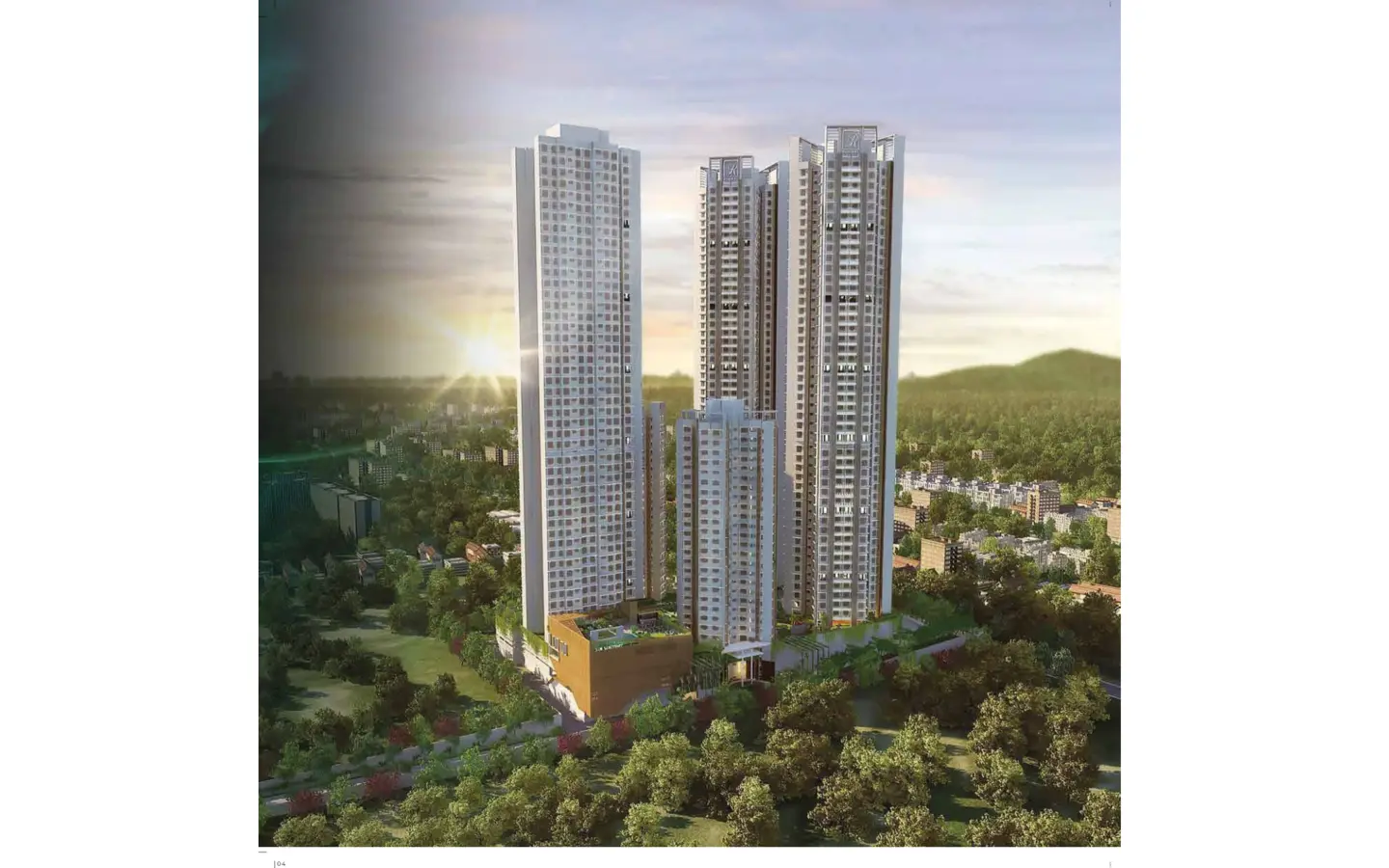 Elevation 3BHK Cedar Runwal Sanctuary Mulund