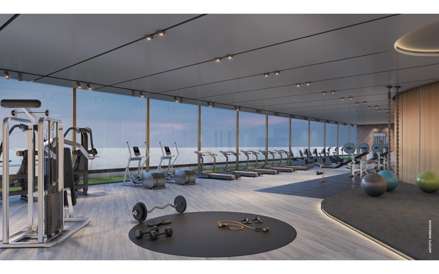 Indoor-Gymnasium Pinnacle Highscape city Chandak