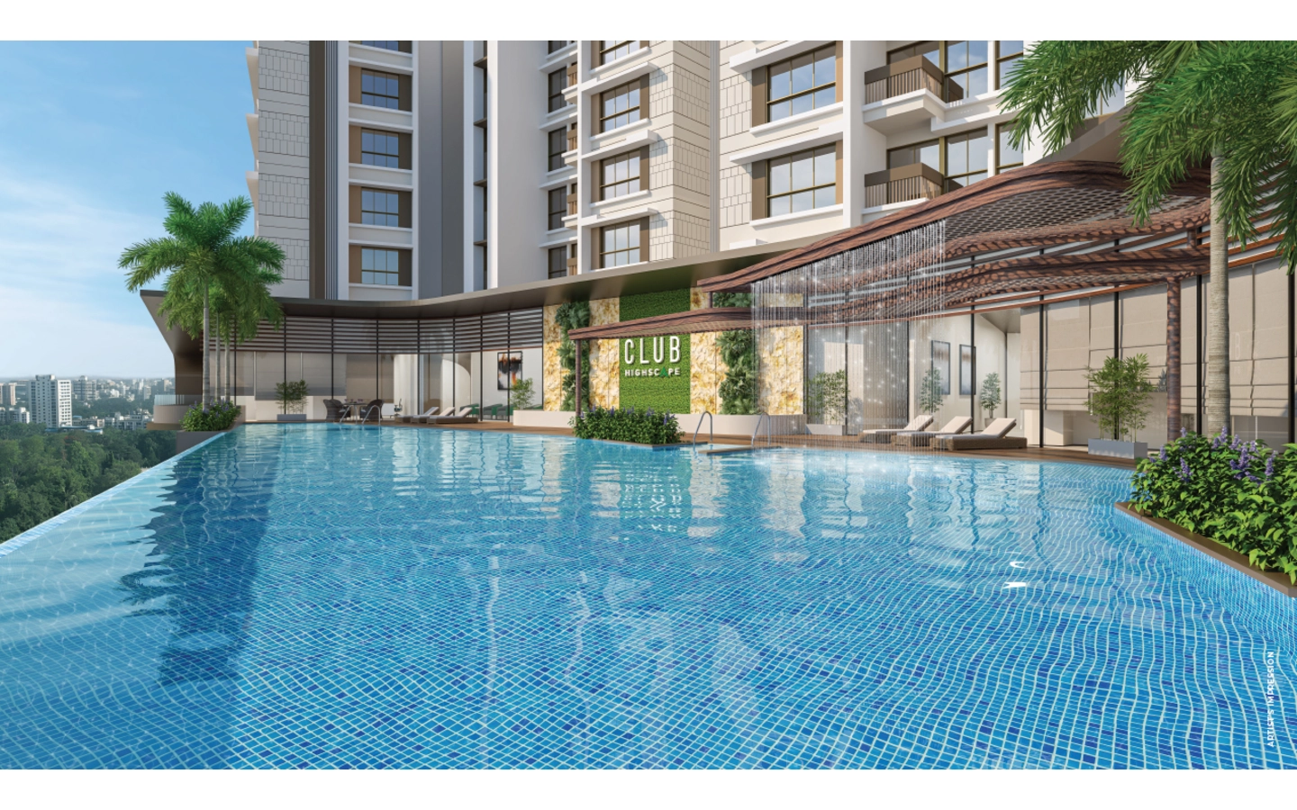 Swimming-Pool 3BHK Skyline Highscape city Chandak Chembur east