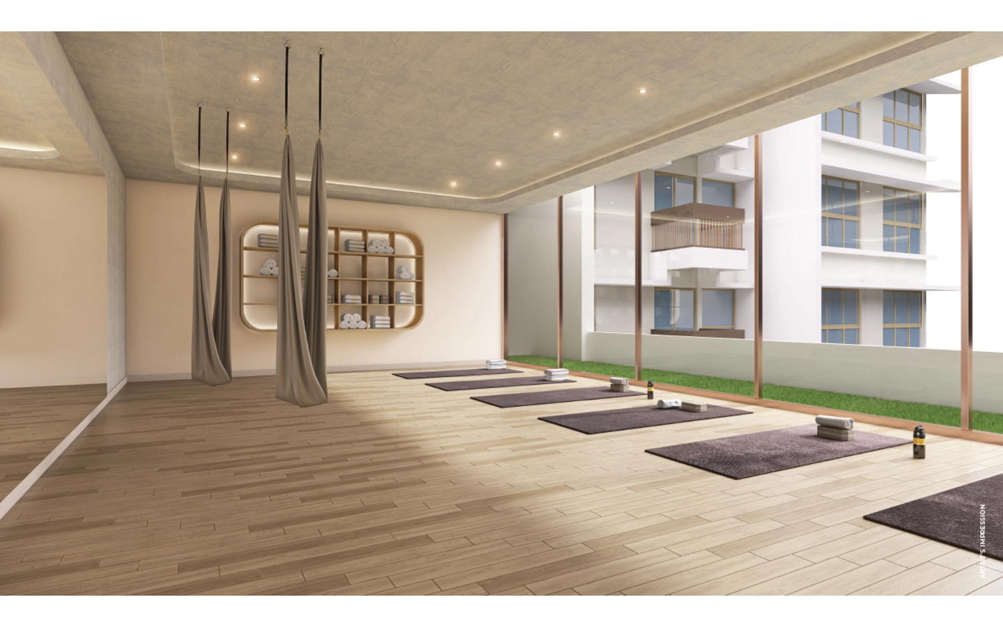 Yoga-Room 3BHK Skyline Highscape city Chandak Chembur east